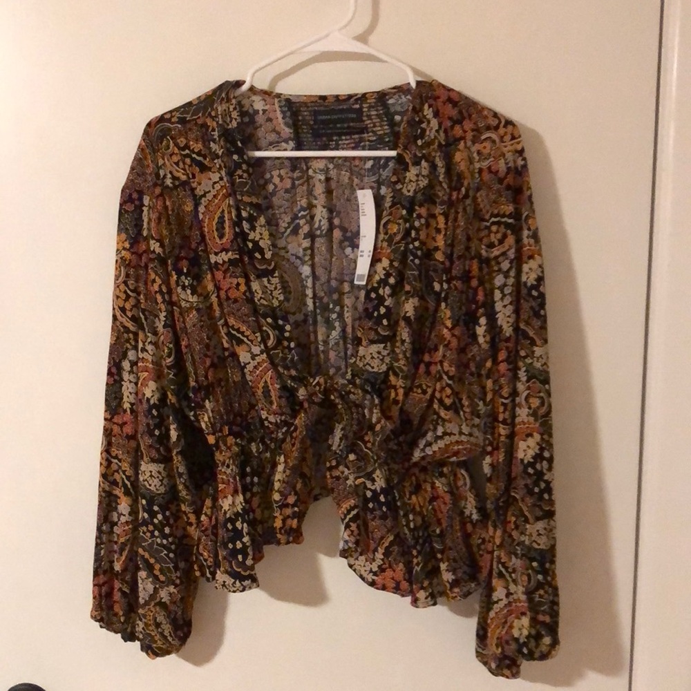 Urban Outfitters Tie Front Top